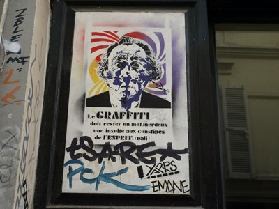 photo graffiti Paris 20eme arrondissement